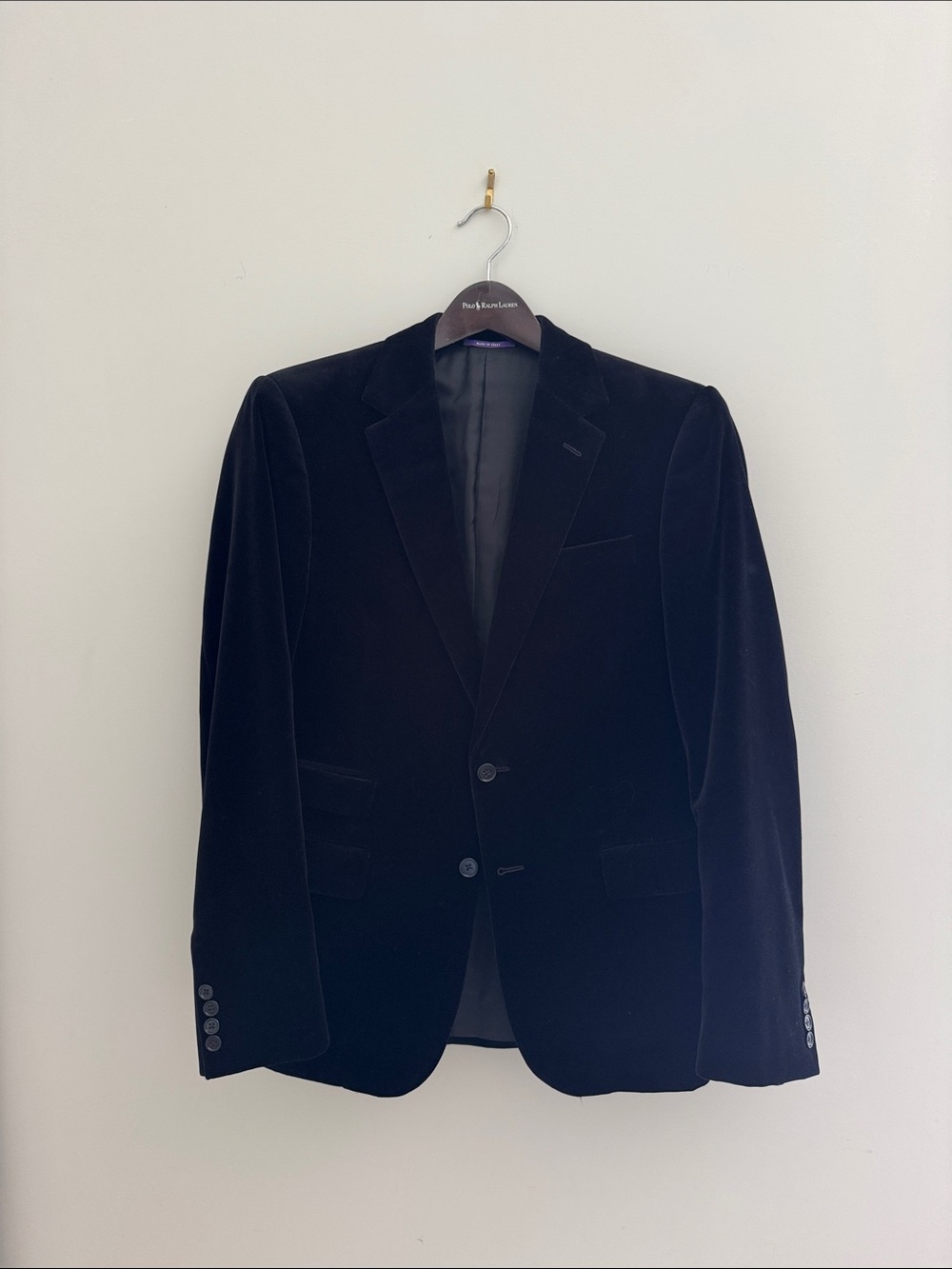 Ralph Lauren Purple Label Black Velvet Sport Coat